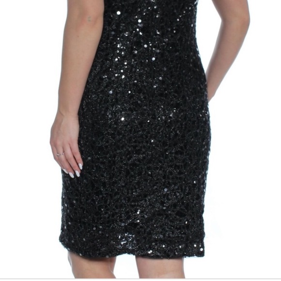 Adrianna-Papell sequins cocktail plus size dress - Picture 15 of 15